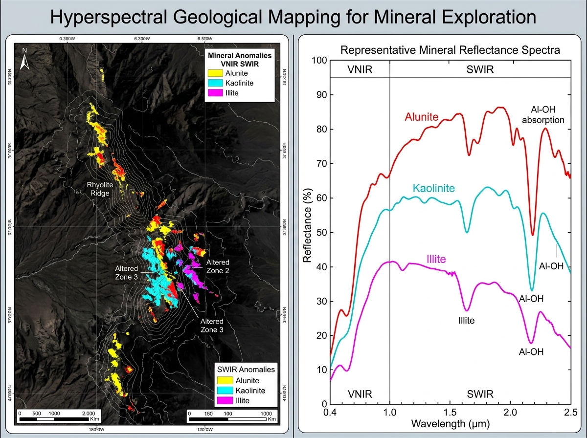 Vectorización Mineral Espectral